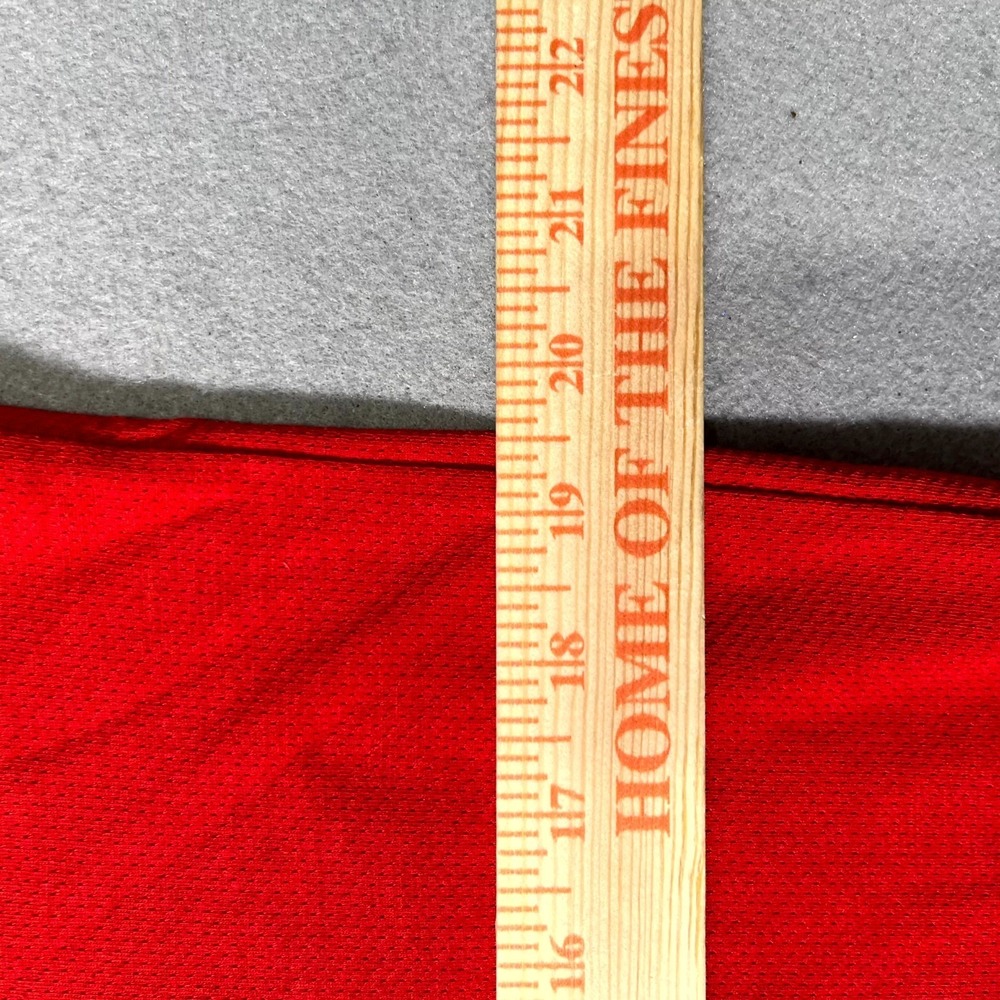 Nike Training T Shirt Mens Medium Red Dri Fit Short Sleeve Performance Mesh - Picture 2 of 7